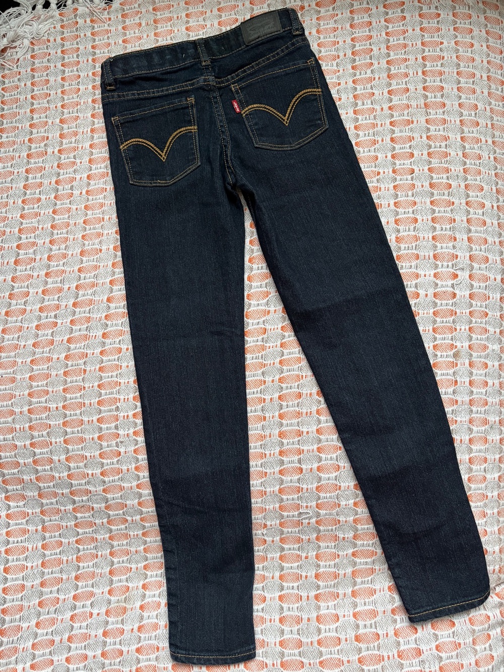 👖Levi’s 710 Super Skinny Dark Wash Denim Kids Jeans w/ Adjustable Waist size 7